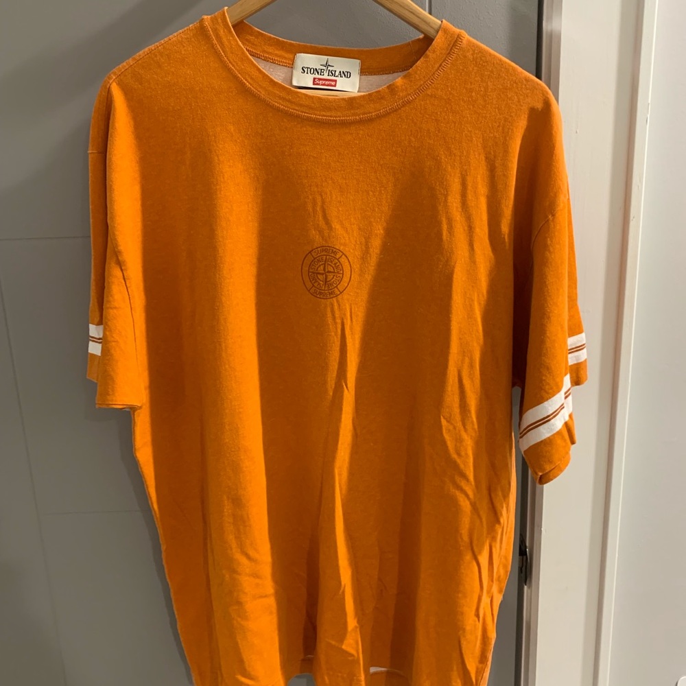 Supreme Stone Island S/S Top Orange